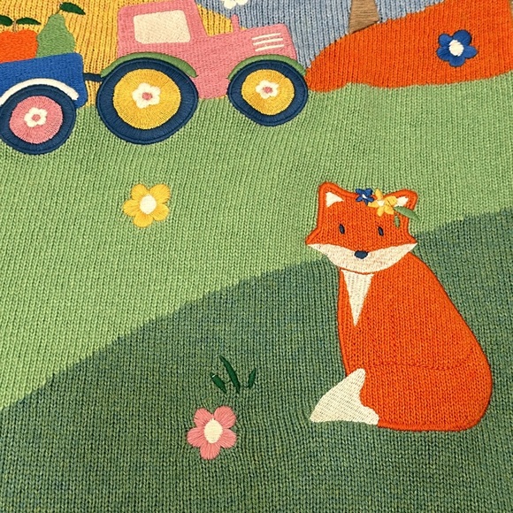 🆕NWT 🍄Jojo Maman Bebe’ 5t knitted applique’ sweater dress. HTF so soft. - Picture 10 of 10